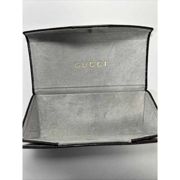 GUCCI Authentic Triangle Brown Sunglasses Case Collapsable - Picture 6 of 11
